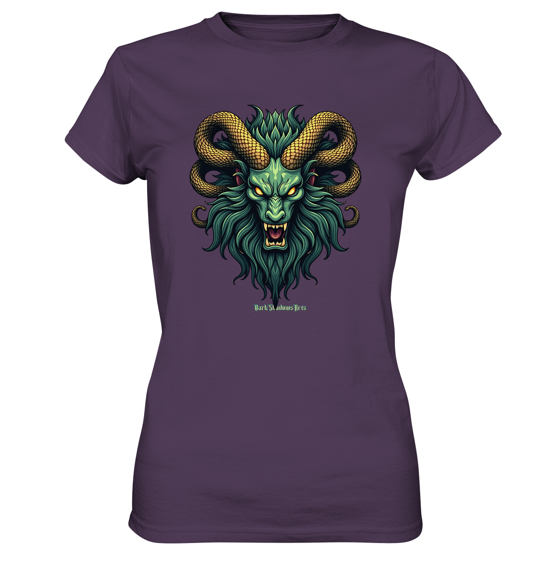 Emerald Inferno Dragon s Gaze - Ladies Premium Shirt | Lady - Shirts | Dark Shadows Arts