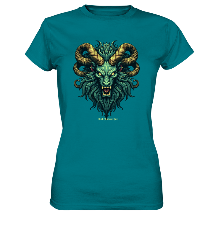 Emerald Inferno Dragon s Gaze - Ladies Premium Shirt | Lady - Shirts | Dark Shadows Arts