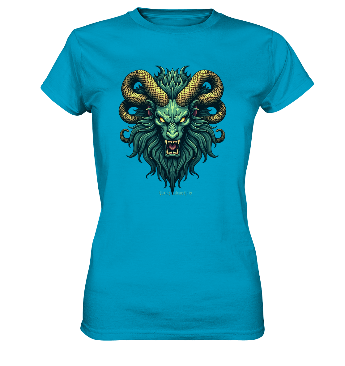 Emerald Inferno Dragon s Gaze - Ladies Premium Shirt | Lady - Shirts | Dark Shadows Arts
