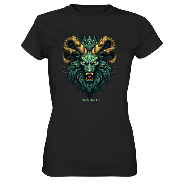 Emerald Inferno Dragon s Gaze - Ladies Premium Shirt | Lady - Shirts | Dark Shadows Arts