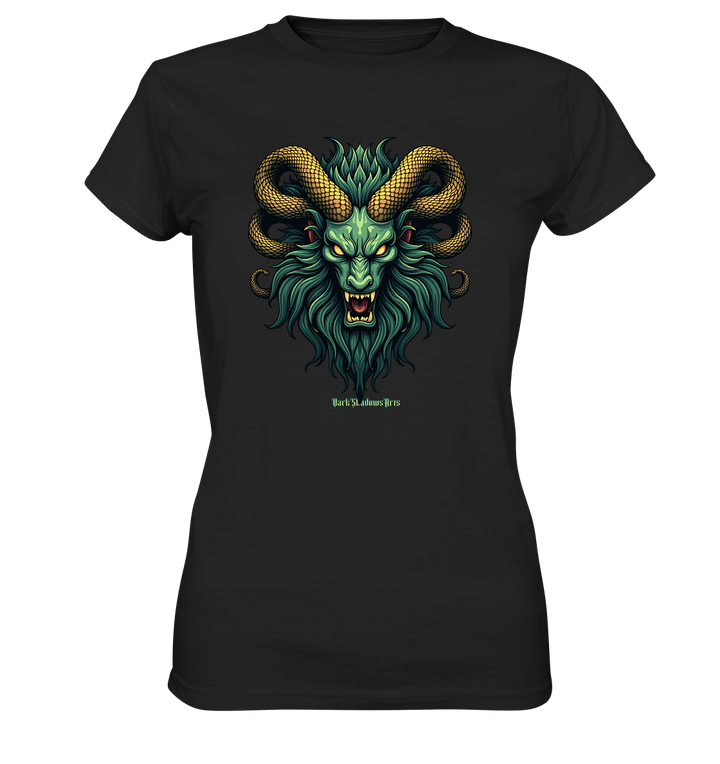 Emerald Inferno Dragon s Gaze - Ladies Premium Shirt | Lady - Shirts | Dark Shadows Arts