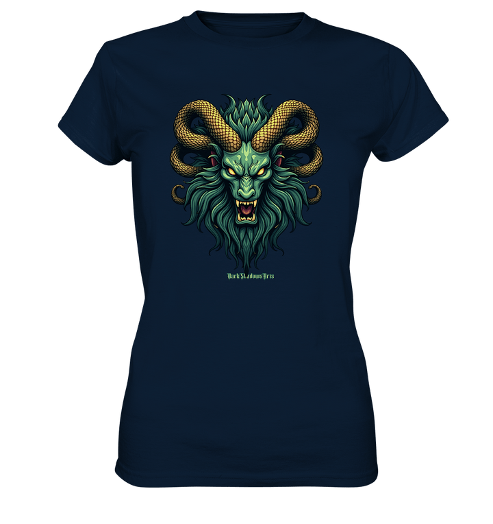 Emerald Inferno Dragon s Gaze - Ladies Premium Shirt | Lady - Shirts | Dark Shadows Arts