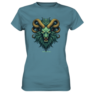Emerald Inferno Dragon s Gaze - Ladies Premium Shirt | Lady - Shirts | Dark Shadows Arts