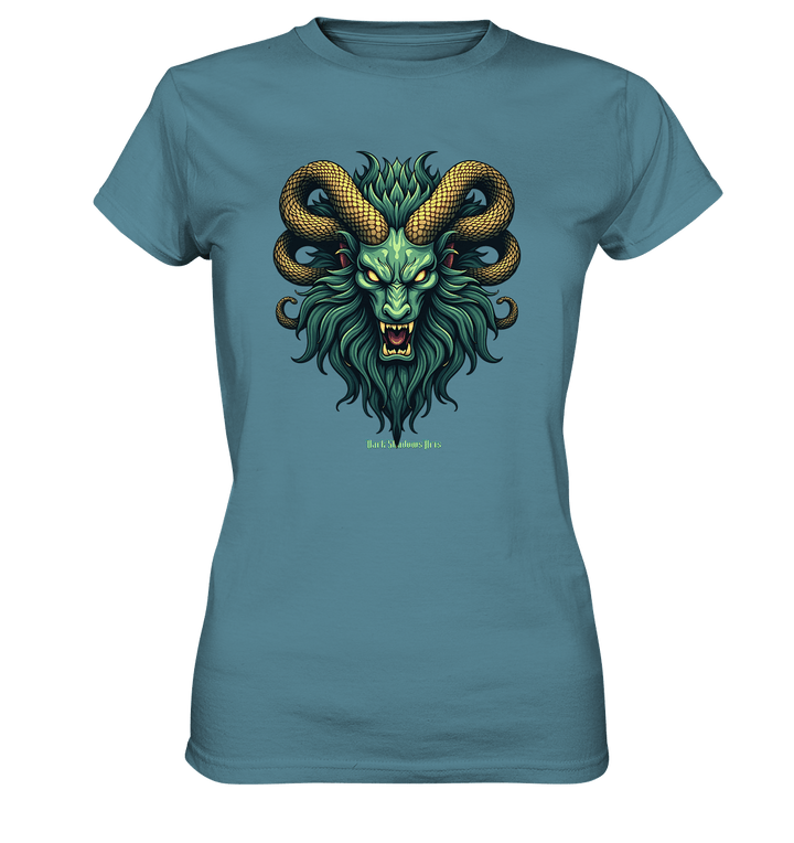 Emerald Inferno Dragon s Gaze - Ladies Premium Shirt | Lady - Shirts | Dark Shadows Arts