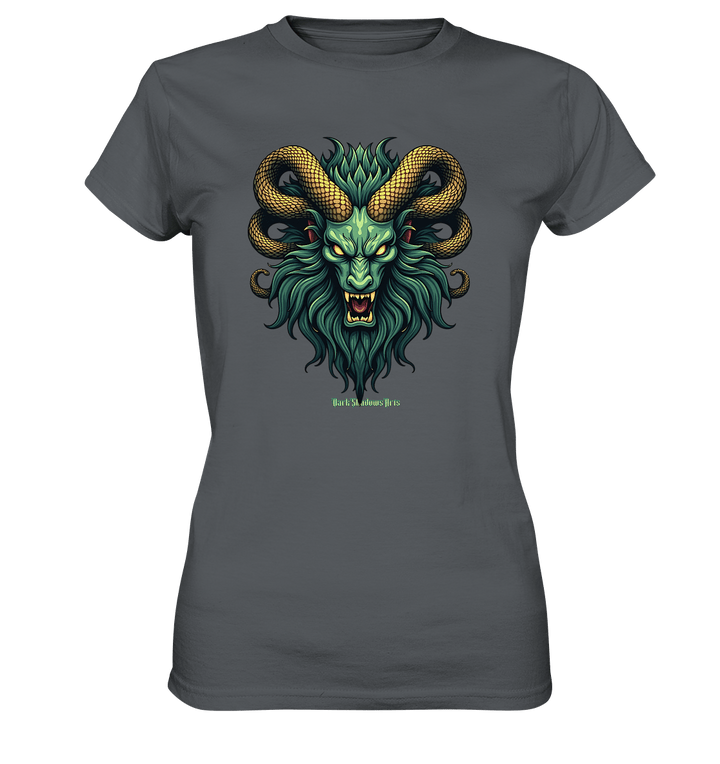 Emerald Inferno Dragon s Gaze - Ladies Premium Shirt | Lady - Shirts | Dark Shadows Arts