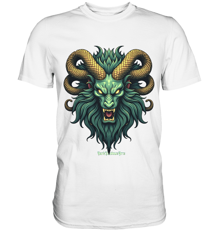 Emerald Inferno Dragon s Gaze - Premium Shirt | Unisex - Shirts | Dark Shadows Arts