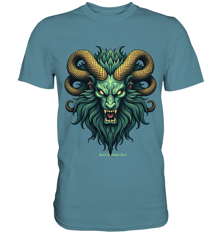 Emerald Inferno Dragon s Gaze - Premium Shirt | Unisex - Shirts | Dark Shadows Arts