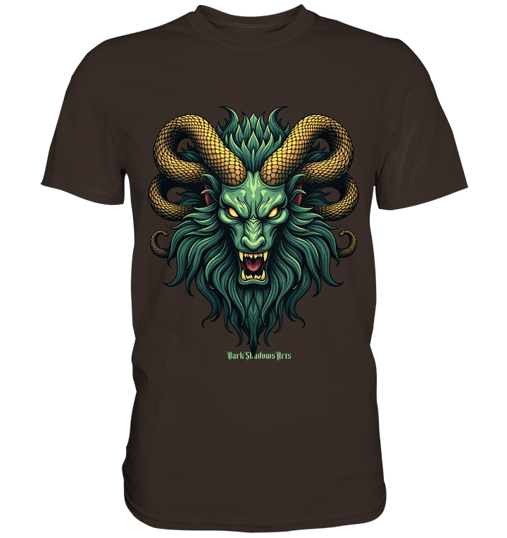 Emerald Inferno Dragon s Gaze - Premium Shirt | Unisex - Shirts | Dark Shadows Arts
