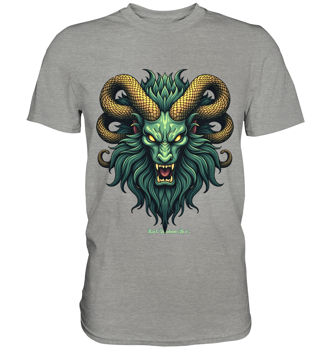 Emerald Inferno Dragon s Gaze - Premium Shirt | Unisex - Shirts | Dark Shadows Arts