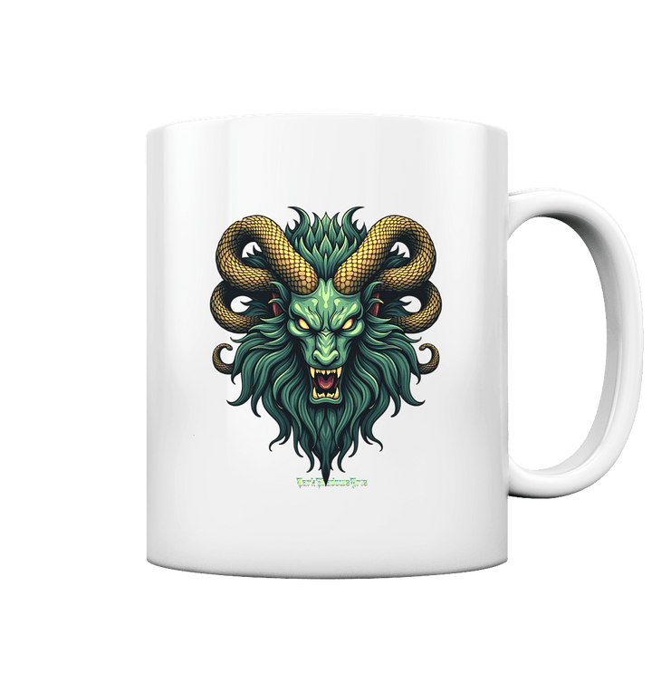 Emerald Inferno Dragon s Gaze - Tasse glossy | Trinkgefäße | Dark Shadows Arts