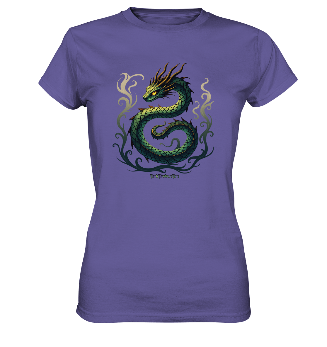 Emerald Serpent Mystic Guardian - Ladies Premium Shirt | Lady - Shirts | Dark Shadows Arts