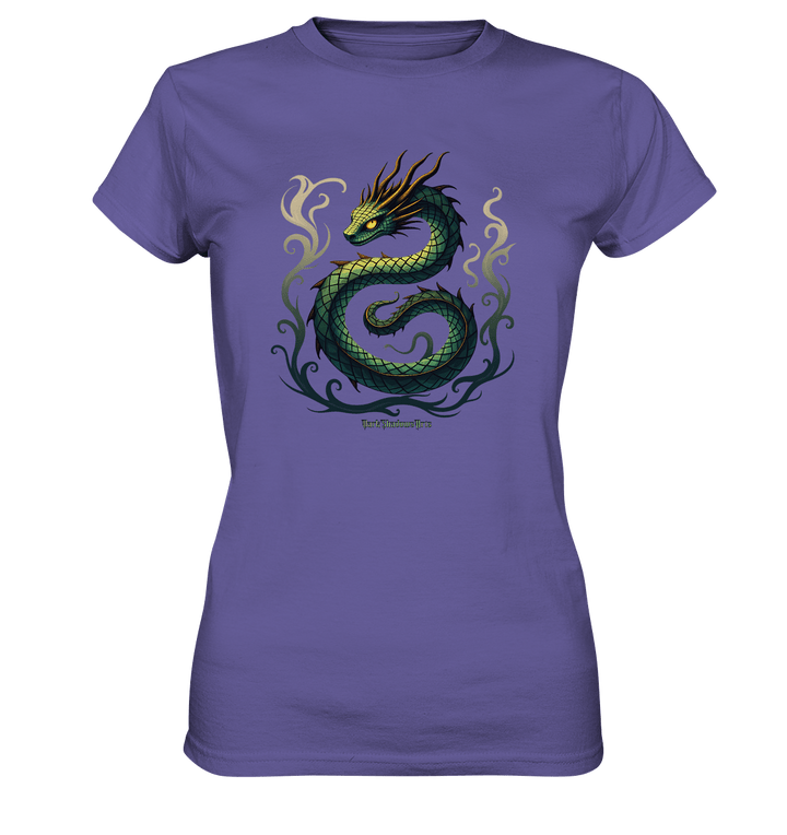 Emerald Serpent Mystic Guardian - Ladies Premium Shirt | Lady - Shirts | Dark Shadows Arts