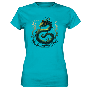 Emerald Serpent Mystic Guardian - Ladies Premium Shirt | Lady - Shirts | Dark Shadows Arts