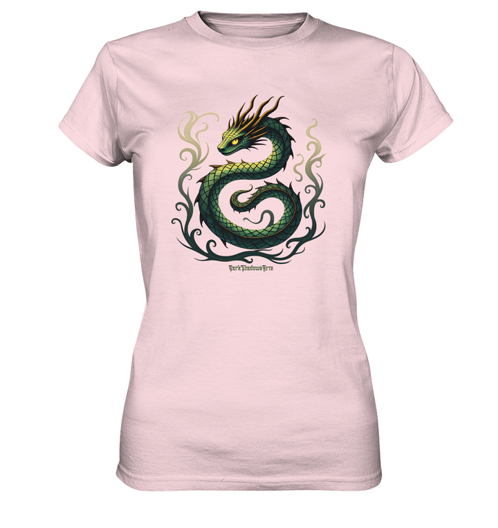 Emerald Serpent Mystic Guardian - Ladies Premium Shirt | Lady - Shirts | Dark Shadows Arts