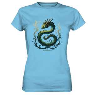 Emerald Serpent Mystic Guardian - Ladies Premium Shirt | Lady - Shirts | Dark Shadows Arts
