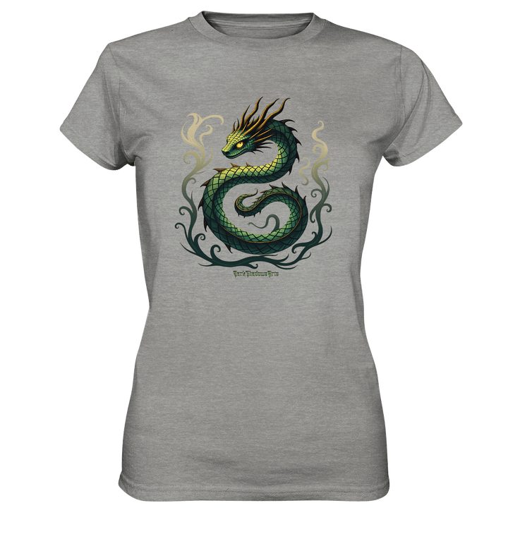 Emerald Serpent Mystic Guardian - Ladies Premium Shirt | Lady - Shirts | Dark Shadows Arts
