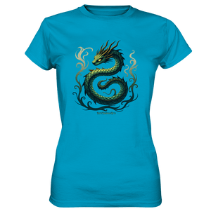 Emerald Serpent Mystic Guardian - Ladies Premium Shirt | Lady - Shirts | Dark Shadows Arts