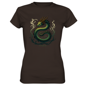 Emerald Serpent Mystic Guardian - Ladies Premium Shirt | Lady - Shirts | Dark Shadows Arts