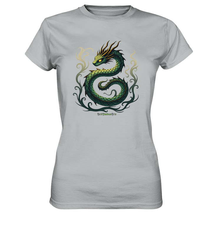 Emerald Serpent Mystic Guardian - Ladies Premium Shirt | Lady - Shirts | Dark Shadows Arts