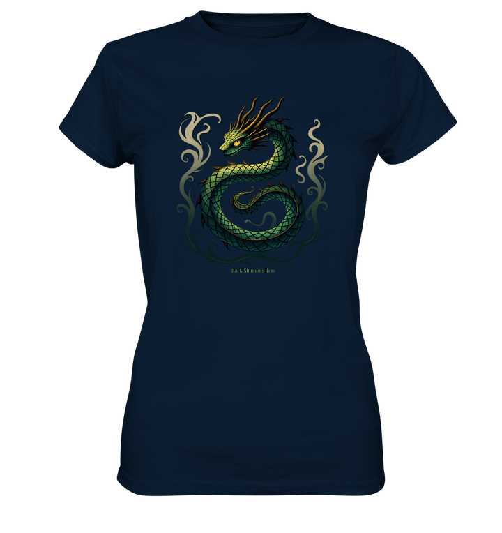 Emerald Serpent Mystic Guardian - Ladies Premium Shirt | Lady - Shirts | Dark Shadows Arts