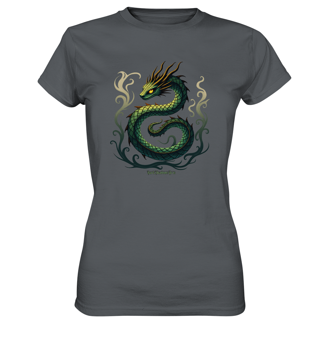 Emerald Serpent Mystic Guardian - Ladies Premium Shirt | Lady - Shirts | Dark Shadows Arts