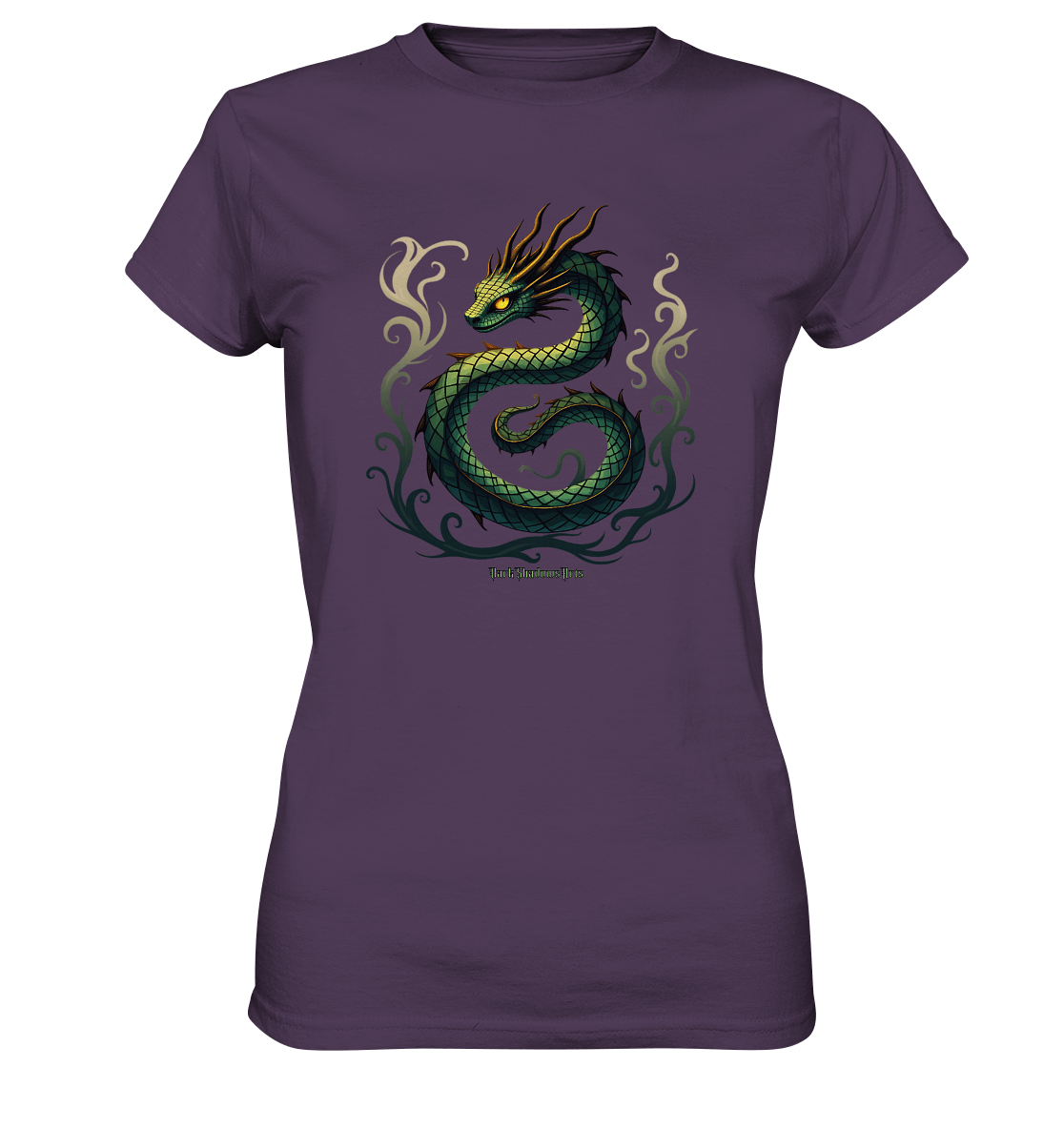 Emerald Serpent Mystic Guardian - Ladies Premium Shirt | Lady - Shirts | Dark Shadows Arts