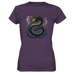 Emerald Serpent Mystic Guardian - Ladies Premium Shirt | Lady - Shirts | Dark Shadows Arts