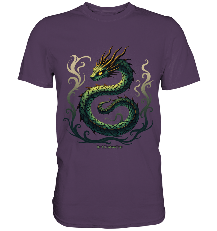 Emerald Serpent Mystic Guardian - Premium Shirt | Unisex - Shirts | Dark Shadows Arts