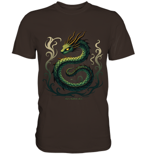 Emerald Serpent Mystic Guardian - Premium Shirt | Unisex - Shirts | Dark Shadows Arts