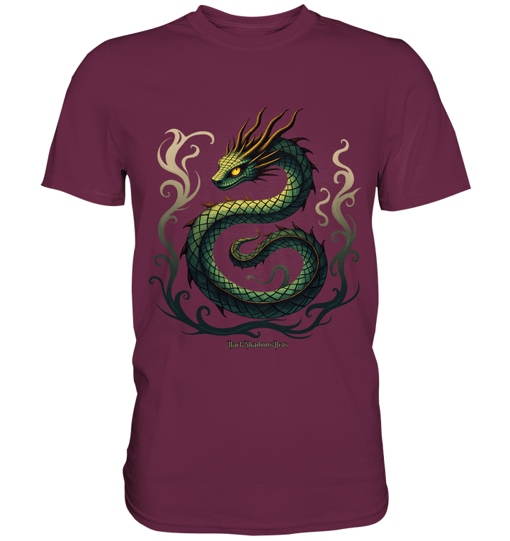 Emerald Serpent Mystic Guardian - Premium Shirt | Unisex - Shirts | Dark Shadows Arts