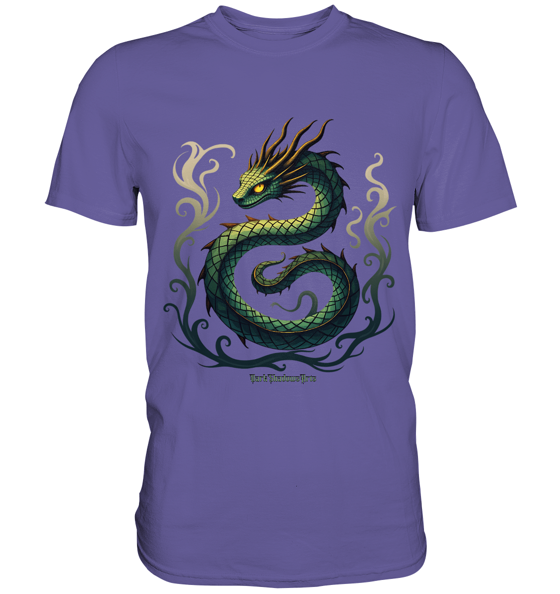 Emerald Serpent Mystic Guardian - Premium Shirt | Unisex - Shirts | Dark Shadows Arts