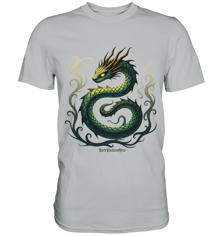 Emerald Serpent Mystic Guardian - Premium Shirt | Unisex - Shirts | Dark Shadows Arts