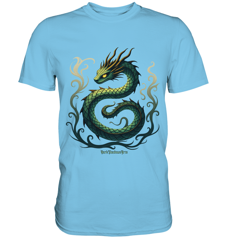 Emerald Serpent Mystic Guardian - Premium Shirt | Unisex - Shirts | Dark Shadows Arts