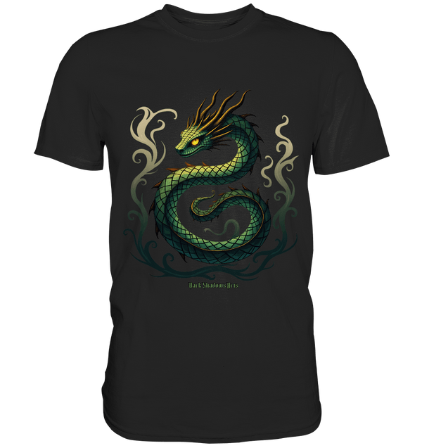 Emerald Serpent Mystic Guardian - Premium Shirt | Unisex - Shirts | Dark Shadows Arts