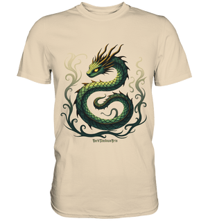 Emerald Serpent Mystic Guardian - Premium Shirt | Unisex - Shirts | Dark Shadows Arts