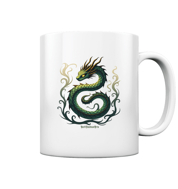 Emerald Serpent Mystic Guardian - Tasse glossy | Trinkgefäße | Dark Shadows Arts
