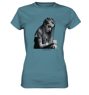 Enigmatic Veil Tattooed Persona - Ladies Premium Shirt | Lady - Shirts | Dark Shadows Arts