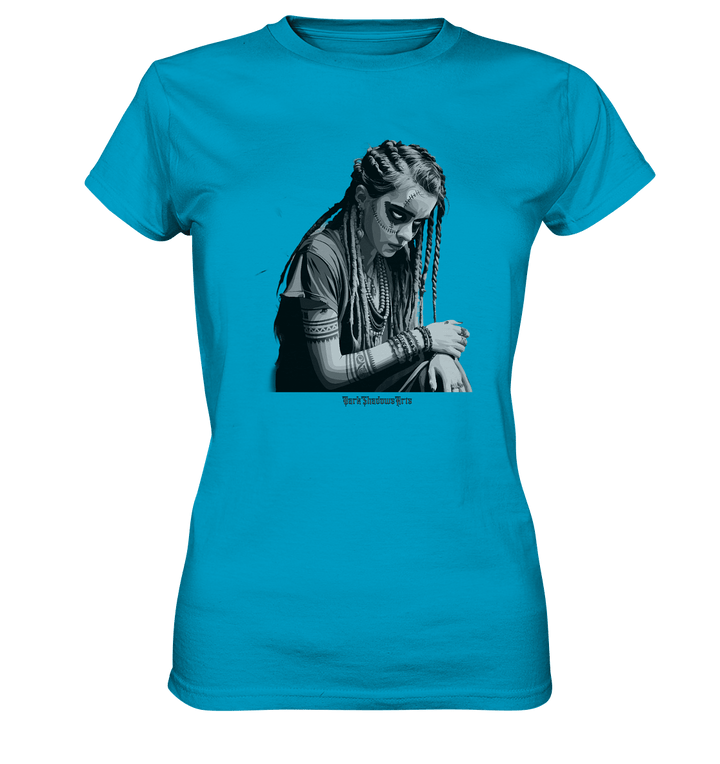Enigmatic Veil Tattooed Persona - Ladies Premium Shirt | Lady - Shirts | Dark Shadows Arts