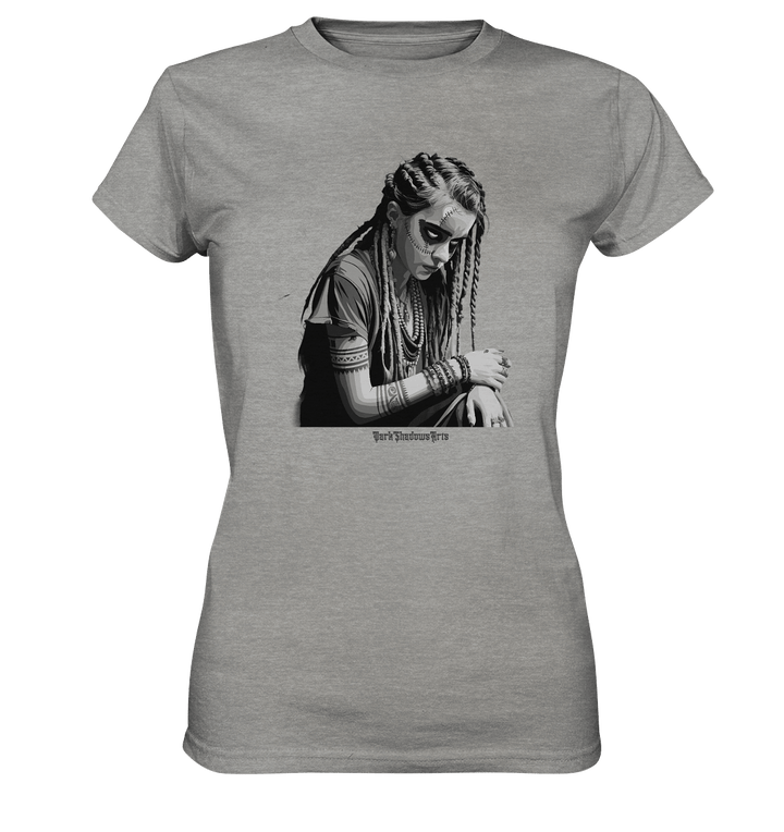 Enigmatic Veil Tattooed Persona - Ladies Premium Shirt | Lady - Shirts | Dark Shadows Arts