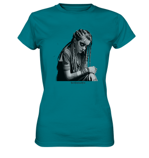 Enigmatic Veil Tattooed Persona - Ladies Premium Shirt | Lady - Shirts | Dark Shadows Arts