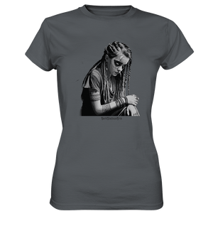 Enigmatic Veil Tattooed Persona - Ladies Premium Shirt | Lady - Shirts | Dark Shadows Arts