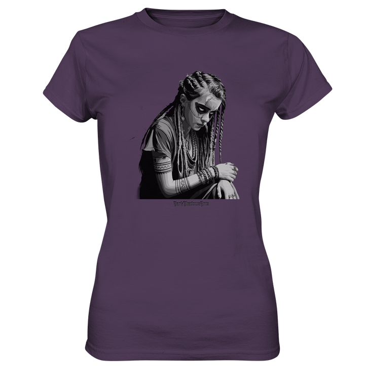 Enigmatic Veil Tattooed Persona - Ladies Premium Shirt | Lady - Shirts | Dark Shadows Arts