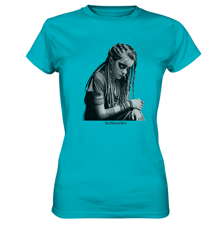 Enigmatic Veil Tattooed Persona - Ladies Premium Shirt | Lady - Shirts | Dark Shadows Arts