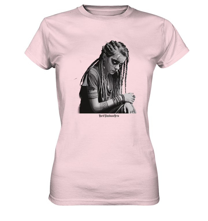 Enigmatic Veil Tattooed Persona - Ladies Premium Shirt | Lady - Shirts | Dark Shadows Arts