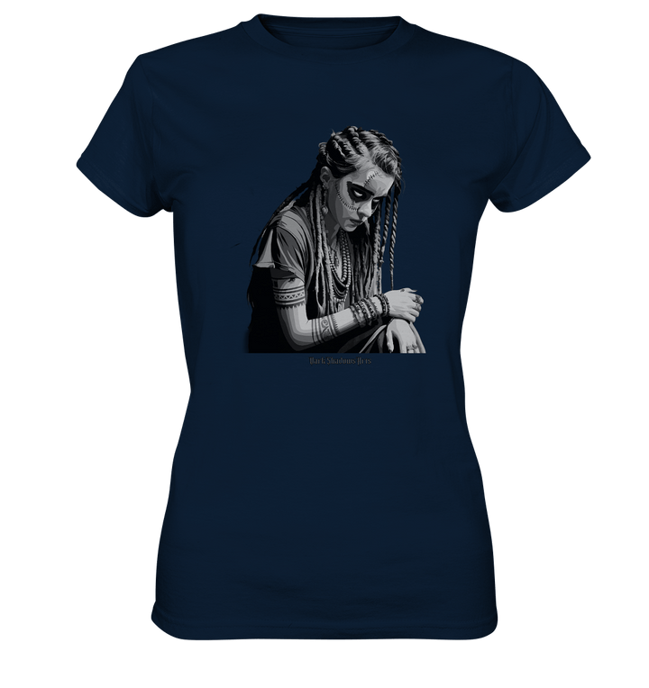 Enigmatic Veil Tattooed Persona - Ladies Premium Shirt | Lady - Shirts | Dark Shadows Arts