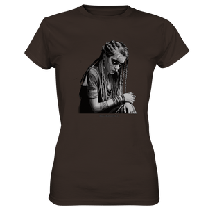 Enigmatic Veil Tattooed Persona - Ladies Premium Shirt | Lady - Shirts | Dark Shadows Arts