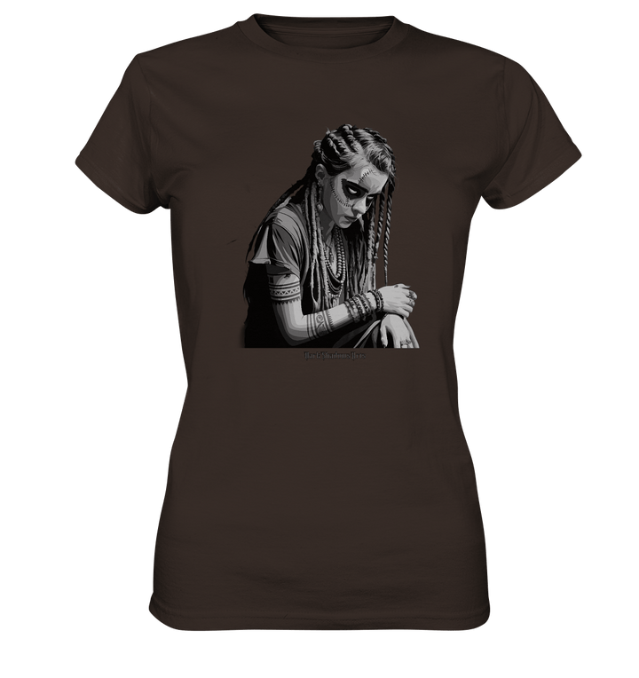 Enigmatic Veil Tattooed Persona - Ladies Premium Shirt | Lady - Shirts | Dark Shadows Arts