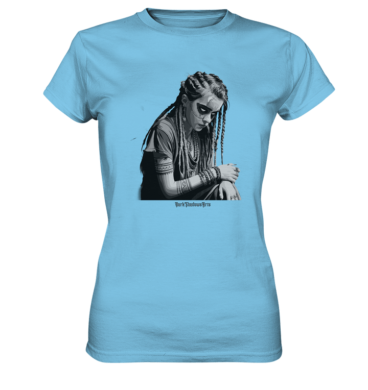 Enigmatic Veil Tattooed Persona - Ladies Premium Shirt | Lady - Shirts | Dark Shadows Arts