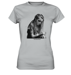 Enigmatic Veil Tattooed Persona - Ladies Premium Shirt | Lady - Shirts | Dark Shadows Arts