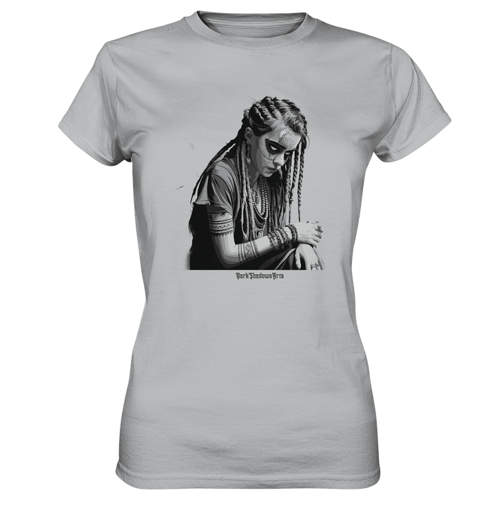 Enigmatic Veil Tattooed Persona - Ladies Premium Shirt | Lady - Shirts | Dark Shadows Arts